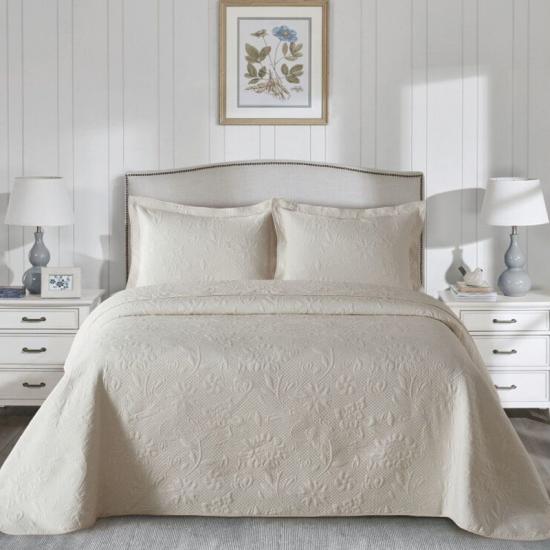 cxmicrotex Jacquard Embroidered Quilt Set ชุดเครื่องนอนสุดหรู