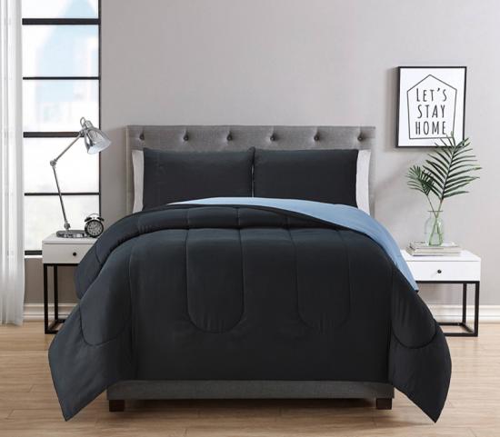 cxmicrotex ชุดเครื่องนอน 3PC Comforter Solid ที่กลับด้านได้