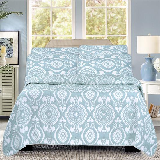 cxmicrotex Jacquard ผ้าคลุมเตียงทอผ้านวมชุด 3 ชิ้น