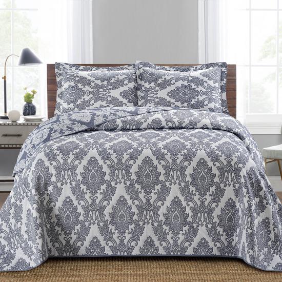 cxmicrotex Damask ผ้าคลุมเตียง Jacquard ชุดเครื่องนอนผ้านวม