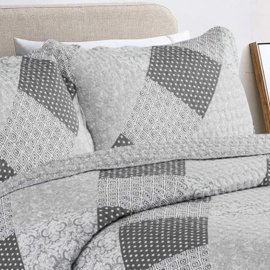 ผ้าคลุมเตียงพิมพ์ลายวุ้นเส้น Quilted Bedding 220x240cm